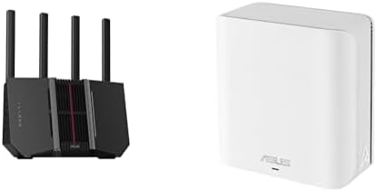 Bundle of ASUS RT-BE92U Tri-Band WiFi 7 Router, Subscription-Free Network Security & Comprehensive VPN Features + ZenWiFi BD4 (1-Pack) Dual-Band WiFi 7 Mesh, 2450 sq. ft., Parental Controls Included