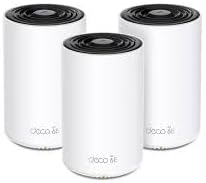 TP-Link Deco XE75 Tri-Band Mesh WiFi 6E System, AXE5400, 3-Pack, Whole Home Coverage (Renewed)