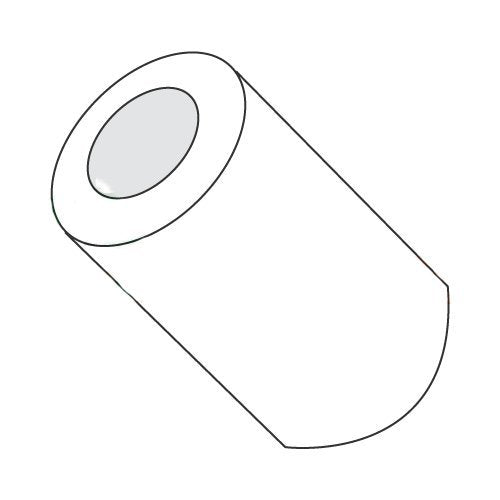 1/2' OD Round Spacers / #10 x 3/8' / Nylon/Outer Diameter: 1/2' / Hole Size: #10 / Length: 3/8' (Carton: 1,000 pcs)
