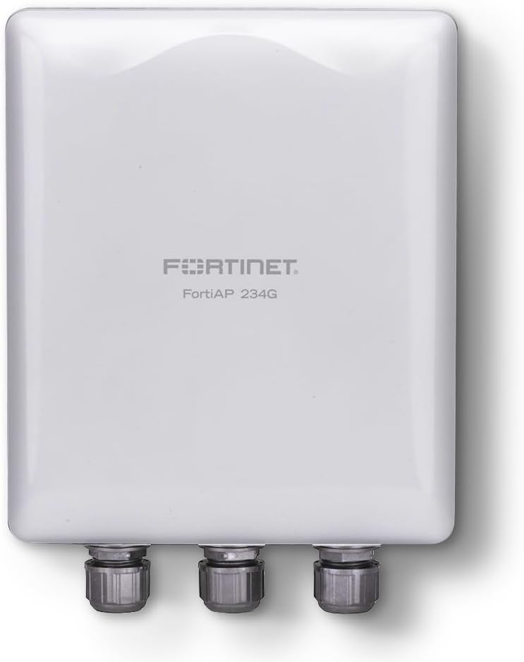 Fortinet FortiAP 234G Ruggedized Indoor/Outdoor Wi-Fi 6E Access Point | Tri-Radio 2.4 GHz + 5 GHz + 5 GHz / 6 GHz/scanning | Up to 574 Mbps + 1201 Mbps + 2402 Mbps (FAP-234G-A)