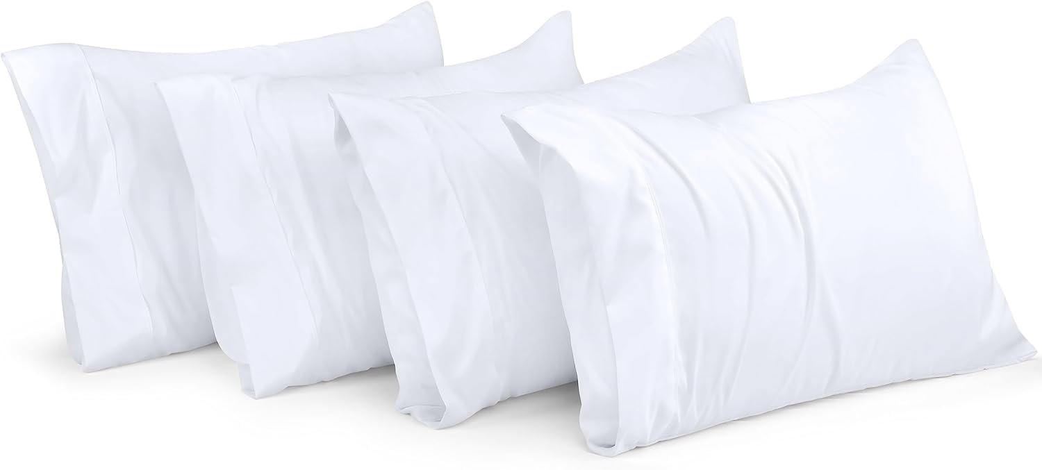 Utopia Bedding King Pillow Cases - 80 Pack - Envelope Closure - Soft Brushed Microfiber Fabric - Pillow Covers 20 X 40 Inches (King, White)