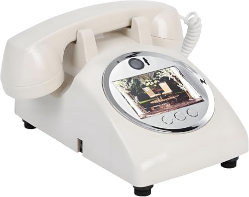 Creative Wedding Phone Guestbook - Retro HD Video & Audio Guest Book for Bridal Showers, Birthdays & Events - Easy to Use & Fun (White)