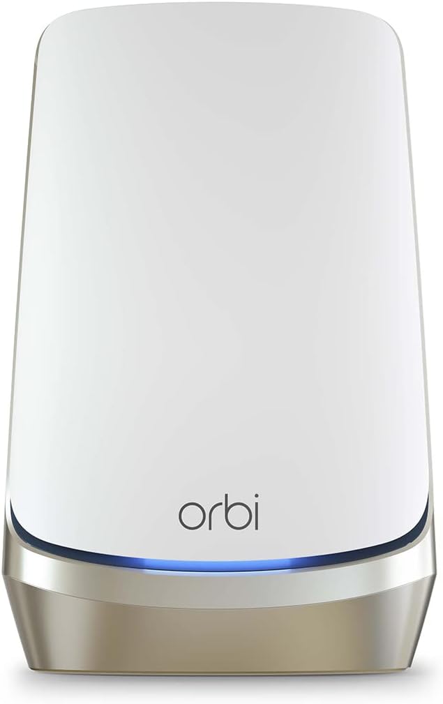 NETGEAR Orbi Quad-Band WiFi 6E Router (RBRE960), 10Gbps Speed, Coverage up to 3,000 sq. ft, 200 Devices, 10 Gig Internet Port, Expandable to Create A Mesh System, AXE11000 802.11ax (Renewed)