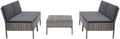 5 Piece Patio Sofa Set with Cushions Poly Rattan Grayqueen Bed Frame with headboard Queen Size Bed Frame King Size Bed Frame King Platform Bed Frame Metal Bed Frame Queen Size