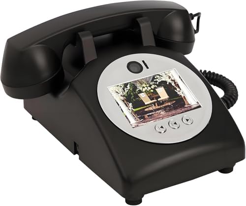 Retro Wedding Phone Guestbook - HD Video & Audio, Creative & Easy to Use, Perfect for Bridal Showers, Birthdays, Unique Guest Experience (White)