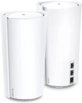 TP-Link Deco XE200 Mesh WiFi AXE11000 Tri-Band WiFi 6E Mesh Network System - Replaces Wireless Internet Router and Extender, 10Gbps Ethernet Port, Compatible with Alexa, Deco XE200(2-Pack)
