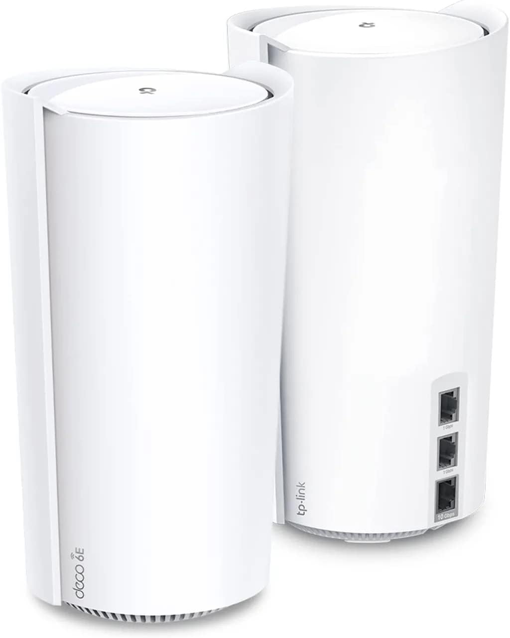 TP-Link Deco XE200 Mesh WiFi AXE11000 Tri-Band WiFi 6E Mesh Network System - Replaces Wireless Internet Router and Extender, 10Gbps Ethernet Port, Compatible with Alexa, Deco XE200(2-Pack)