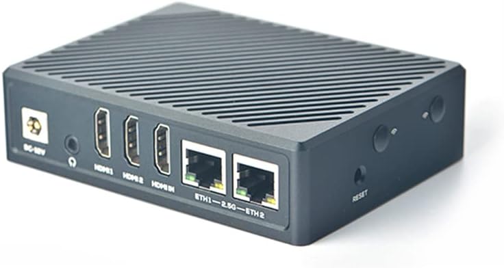 NanoPC-T6 Mini Computer Router, Open Source Smart IoT Gateway, with Dual PCle Gbps Ethernet Port, LPDDR4X 4GB RAM 32GB eMMC, 6Tops NPU Rockchip RK3588 SoC, Support miniPCIe M.2 M-Key E-Key Slot
