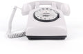 cojodopo Vintage Audio Guestbook, Wedding Confessional Recording Retro Phone Classic Rotary Dial Audio GuestBook (White)