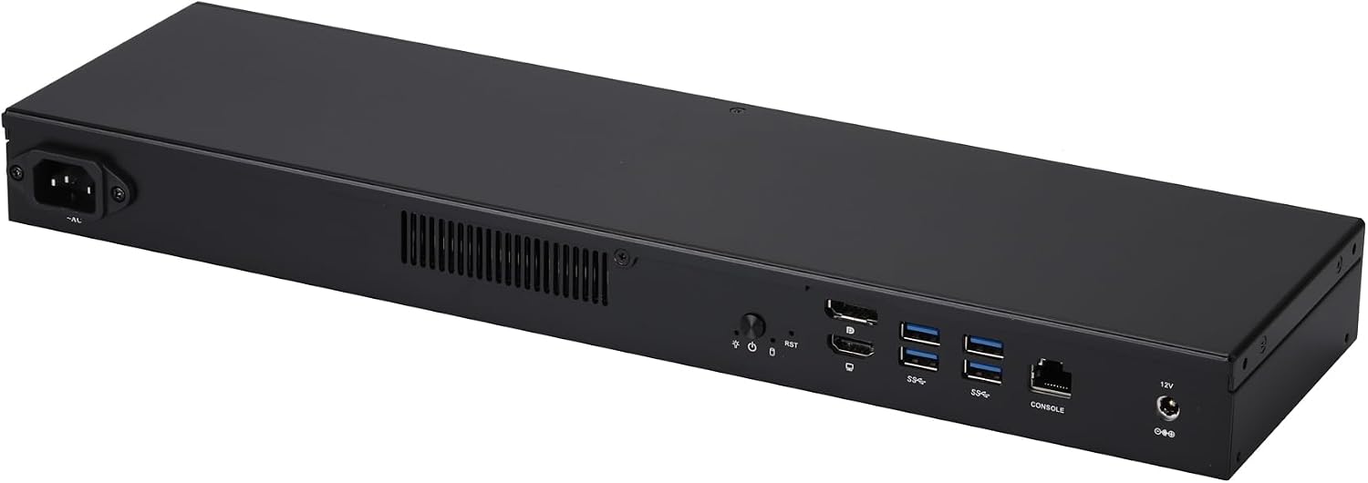 Qotom Q1078GE 1U Barebone i7-10510U, No RAM No SSD, 8 Port 2.5GbE, Professional Rackmount Router Platform
