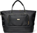 Jouer Le Weekender Travel Bag, Overnight Bag for Women, Large Travel Duffle Bag, Personal Item Carry On Tote Bag, Shoulder Bag Luggage, 9'x26'x16' - Black