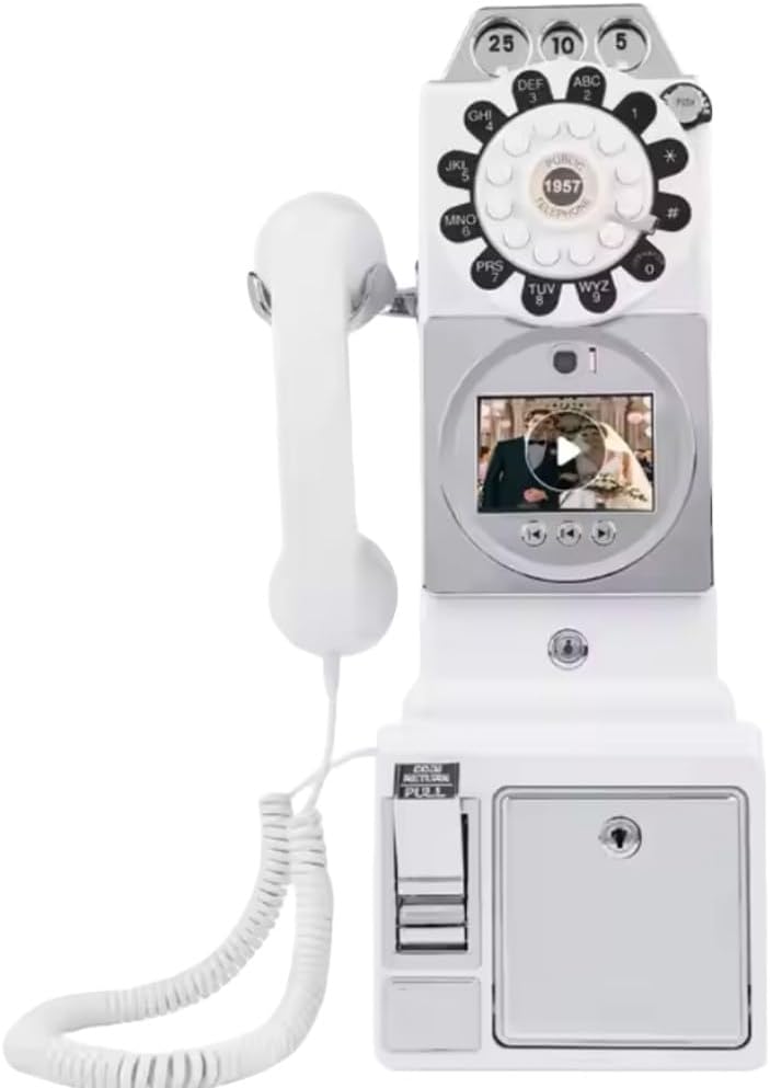 1080p Video Audio Guestbook,Audio Video Guest Book Retro Wedding,3.5 Inch Screen,Recording Time 300 Minutes,for Wedding Bridal Shower Birthday Graduation White