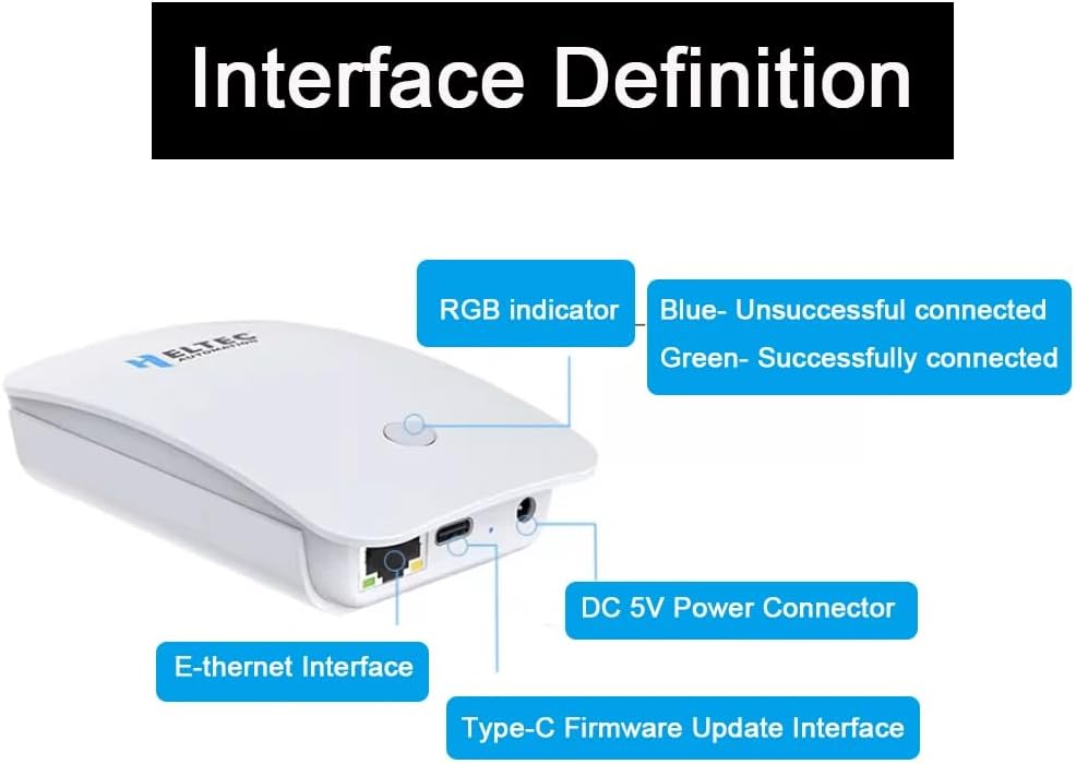 HT-M7603 Indoor LoRa Gateway MCU MT7628 SX1303+SX1250 LoRa Chip 8 Channel Standard LoRaWAN 902-928MHz Supports Wi-Fi/Ethernet IOT Cloud Platform Indoor Hotspot (915MHz)