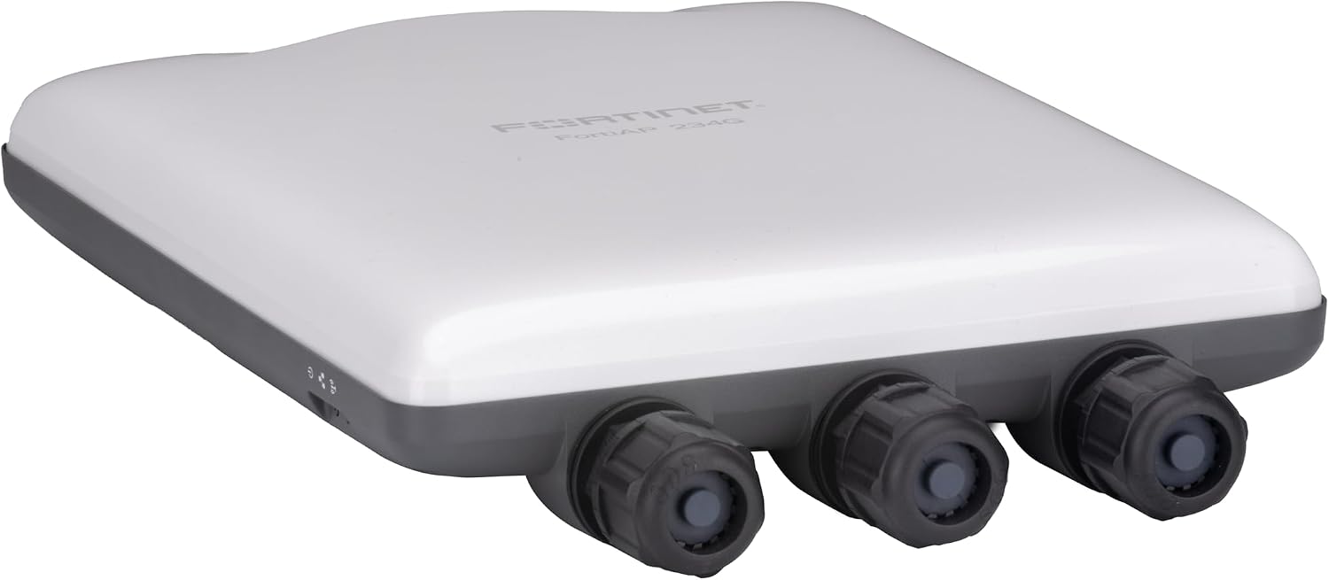 Fortinet FortiAP 234G Ruggedized Indoor/Outdoor Wi-Fi 6E Access Point | Tri-Radio 2.4 GHz + 5 GHz + 5 GHz / 6 GHz/scanning | Up to 574 Mbps + 1201 Mbps + 2402 Mbps (FAP-234G-A)