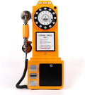Audio Guestbook Phone Booth, Vintage and Retro Style Audio Guestbook Telephone for Wedding (Yellow)