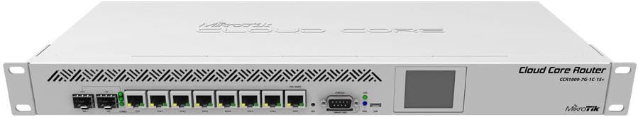 MikroTik Cloud Core Router CCR1009-7G-1C-1S+ Network Router 10/100/1000 Ethernet 7 ports gigabit SFP w/dual power supplies Gigabit Ethernet Ports