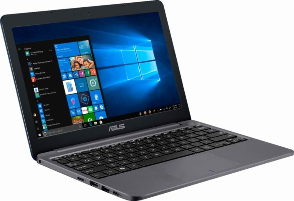 Asus Vivobook E203MA Thin and Lightweight 11.6' HD Laptop, Intel Celeron N4000 Processor, 4GB RAM, 64GB eMMC Storage, 802.11AC Wi-Fi, HDMI, USB-C, Win 10