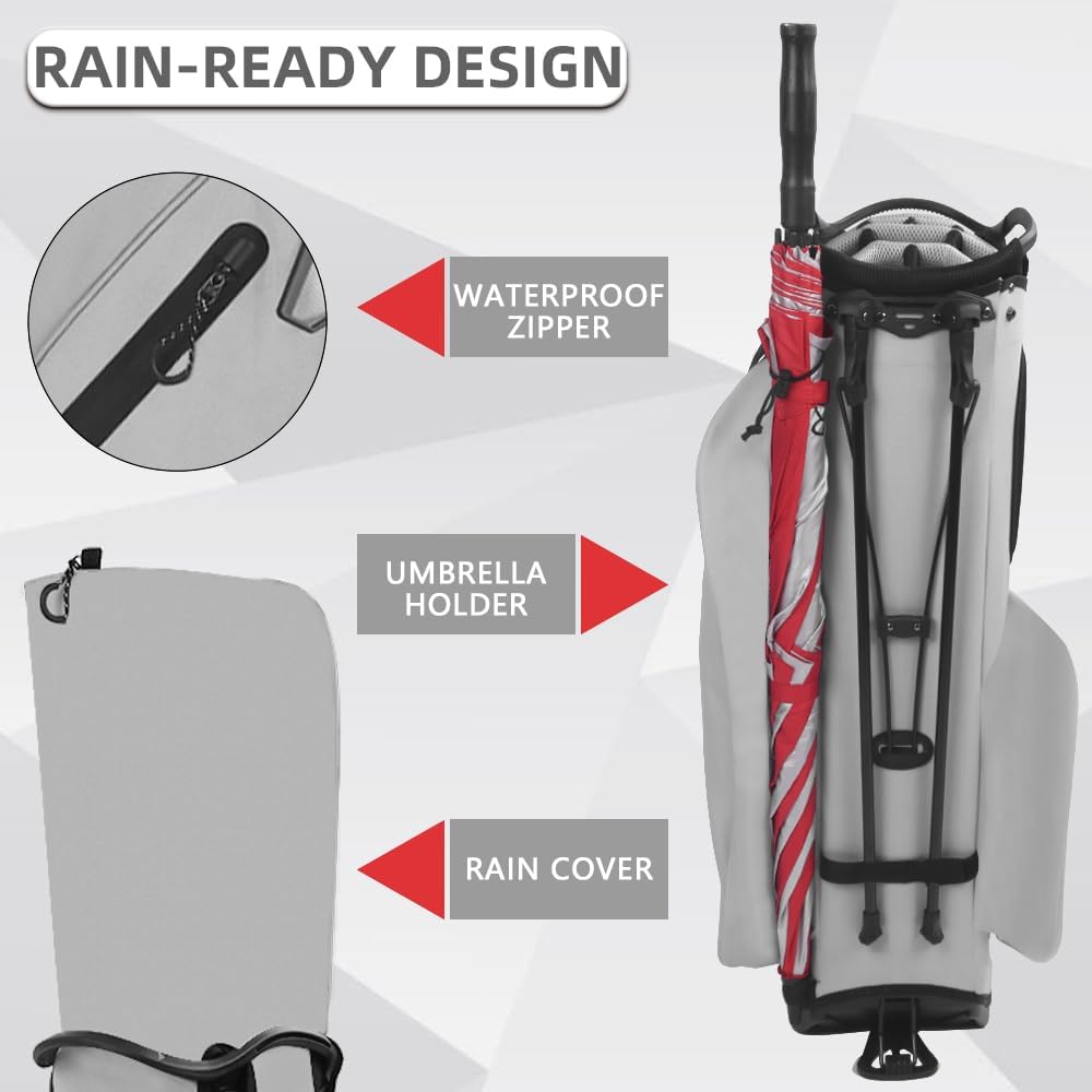 14 Way Golf Stand Bag, Lightweight Golf Bags with Stand for Men and Women