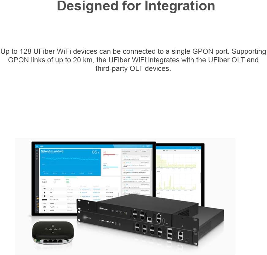 UFiber UF-WiFi-US WiFi 4-Port GPON Router WiFi Gigabit 300Mbps 802.11n (10-Pack)