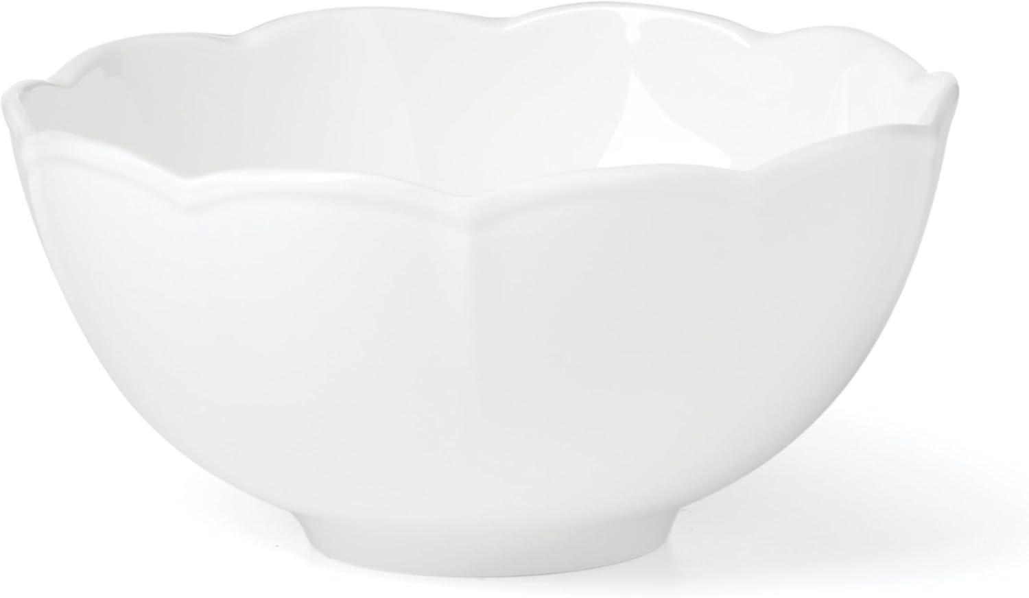 Lenox Dinnerware Set, Studio 1414 Scallop 12-Piece Set, Service For 4, Bone China Material, Dishwasher & Microwave Safe, Home And Kitchen, Kitchen And Dining, Plates And Bowls Sets (White, 12 Pieces)