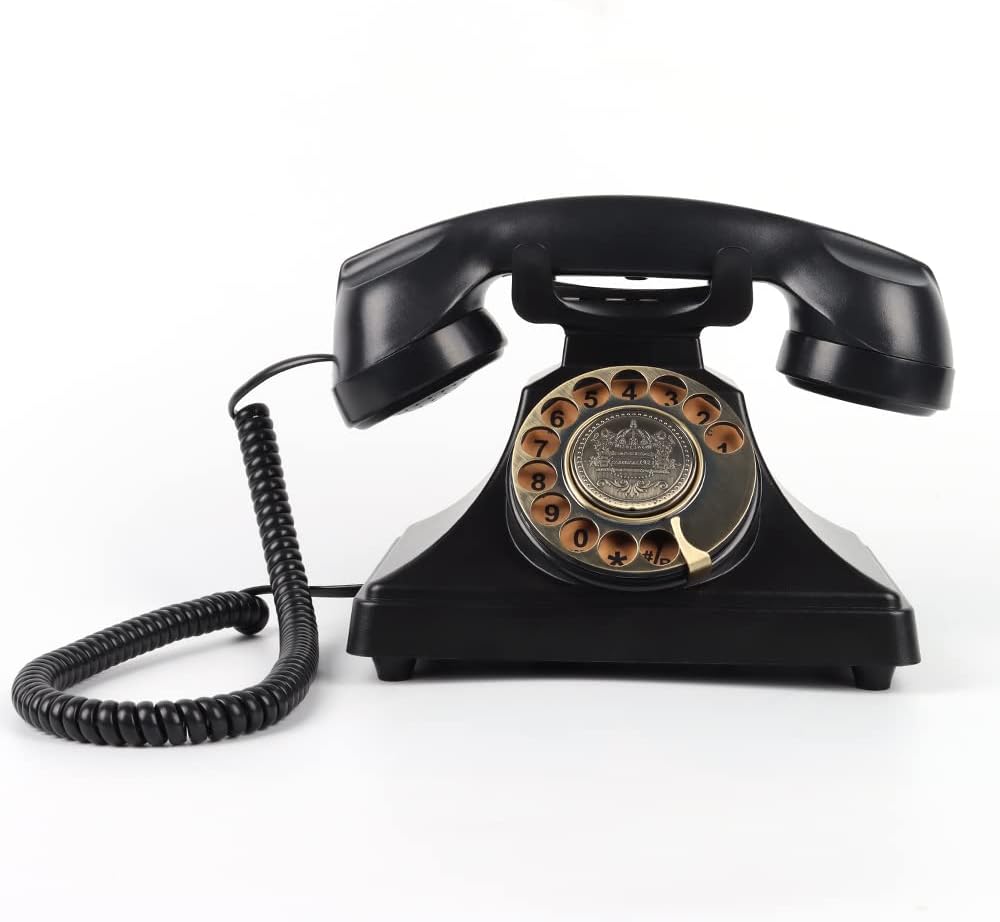 Audio Guestbook Telephone for Wedding Party Gathering (Black)