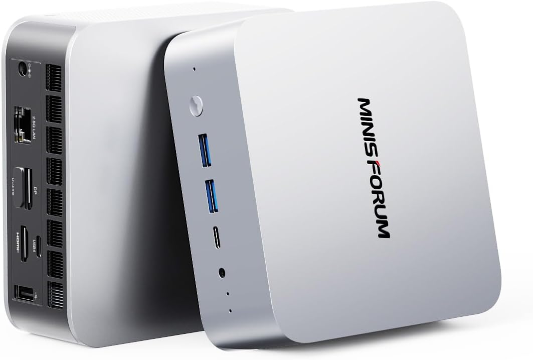 MINISFORUM M1 Pro Mini PC Core Ultra 5 Processor 125H(14C/18T) 32GB DDR5(5600MHz) 512GB SSD Desktop Computer, HDMI|DP|2xUSB4 Video Output, Oculink Port, 2.5G RJ45 /WiFi7/BT5.4, Arc Graphics Micro PC
