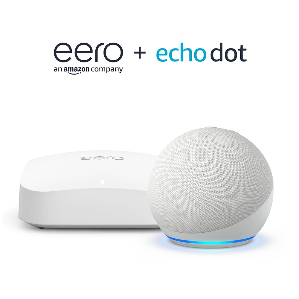 Amazon eero Pro 6E mesh wifi router (1-pack) with Amazon Echo Dot