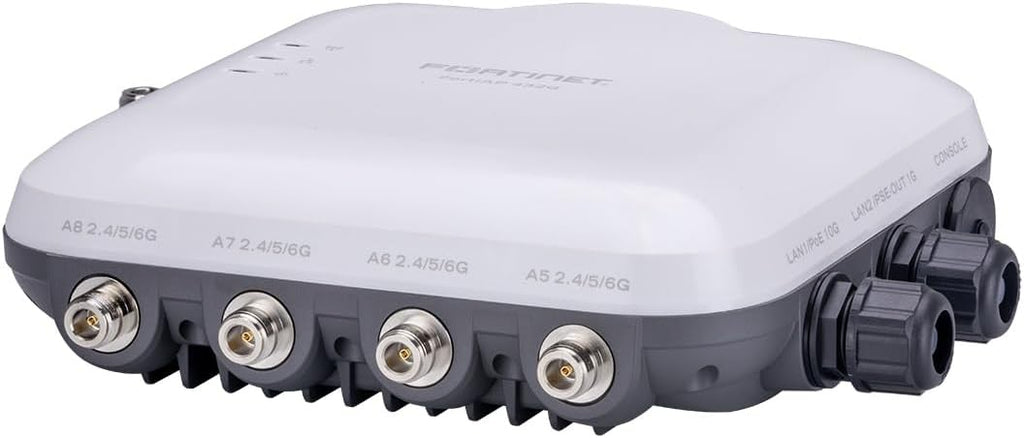 Fortinet FortiAP 432G Ruggedized Indoor/Outdoor Wi-Fi 6E Access Point | 802.11ax | Tri-Radio 2.4 GHz + 5 GHz + 6 GHz | 8 External Antennas | Up to 1148 Mbps + 2402 Mbps + 4804 Mbps (FAP-432G-A)