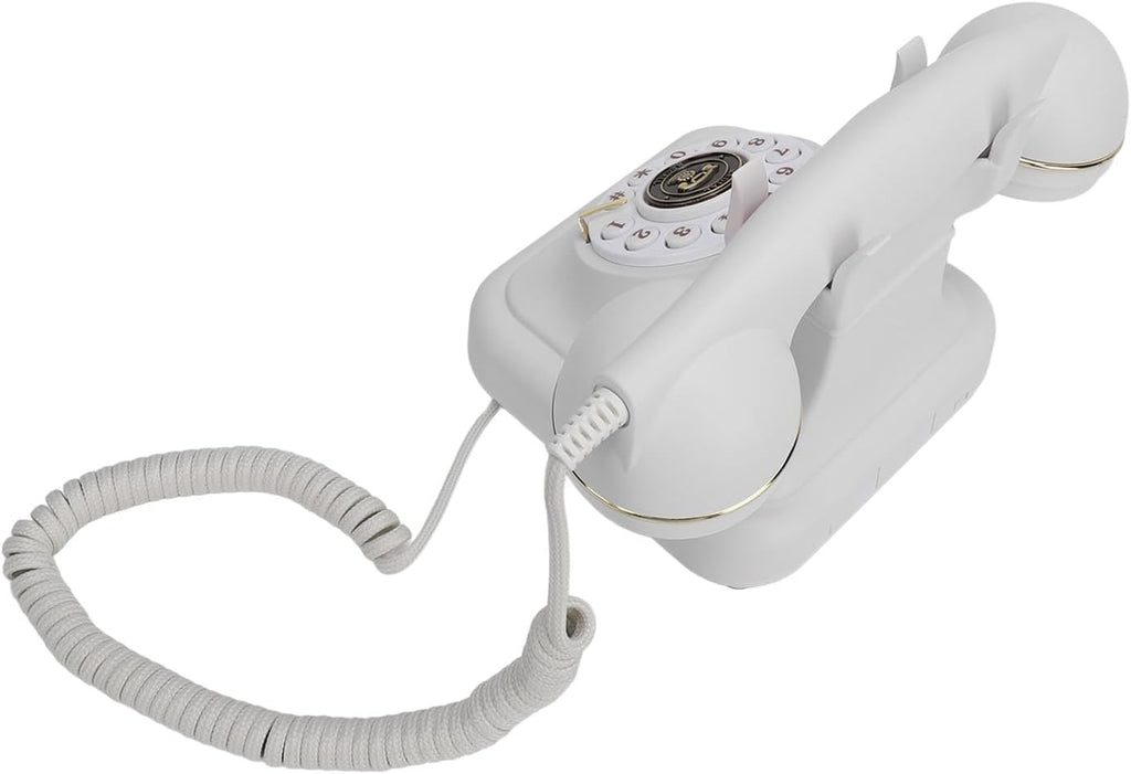 Generic Phone Audio GuestBook, Compact Audio Messages Guest Book Vintage Style 120 Hours Recording 8G Capacity User Friendly for Weddings Parties Funerals (White), #511