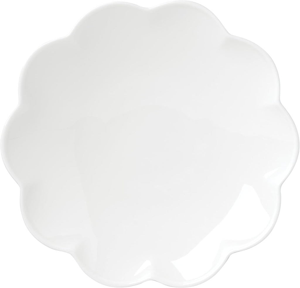 Lenox Dinnerware Set, Studio 1414 Scallop 12-Piece Set, Service For 4, Bone China Material, Dishwasher & Microwave Safe, Home And Kitchen, Kitchen And Dining, Plates And Bowls Sets (White, 12 Pieces)