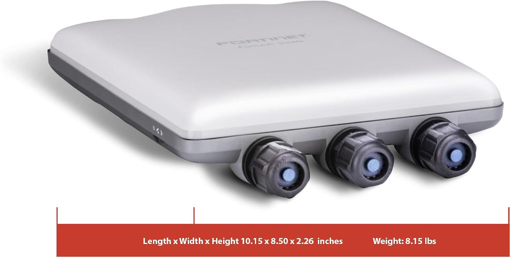 Fortinet FortiAP 234G Ruggedized Indoor/Outdoor Wi-Fi 6E Access Point | Tri-Radio 2.4 GHz + 5 GHz + 5 GHz / 6 GHz/scanning | Up to 574 Mbps + 1201 Mbps + 2402 Mbps (FAP-234G-A)