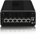 CWWK Firewall Appliance Mini PC,13th Intel U300(up to 4.4GHz),6*Intel i226-V 2.5G Ethernet Ports 5-core Soft Routing, 2*USB3.2|1*TF Slot|2*SATA|1*M.2 NVMe x4|Triple Display mini Host,32G RAM 2TB SSD