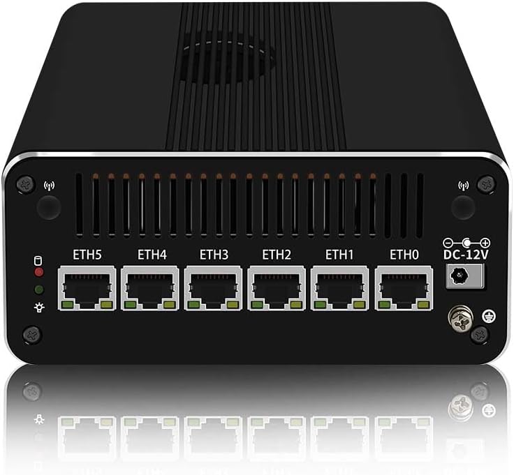 CWWK Firewall Appliance Mini PC,13th Intel U300(up to 4.4GHz),6*Intel i226-V 2.5G Ethernet Ports 5-core Soft Routing, 2*USB3.2|1*TF Slot|2*SATA|1*M.2 NVMe x4|Triple Display mini Host,32G RAM 2TB SSD