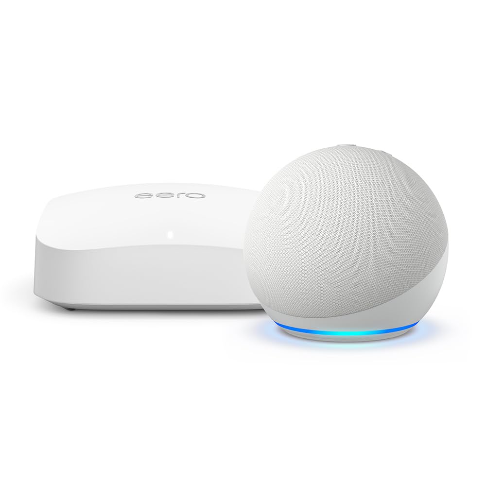 Amazon eero Pro 6E mesh wifi router (1-pack) with Amazon Echo Dot