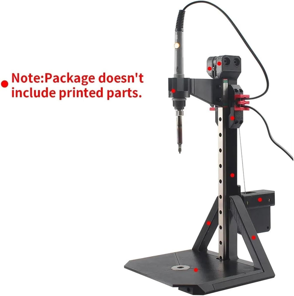 Heat Set Insert Press Tool Kit - Stealth Press System with Soldering Iron Tip | M2 M3 M6 M8 Thread Insert Nuts for 3D Printing Parts Reinforcement(1set-UK plug)