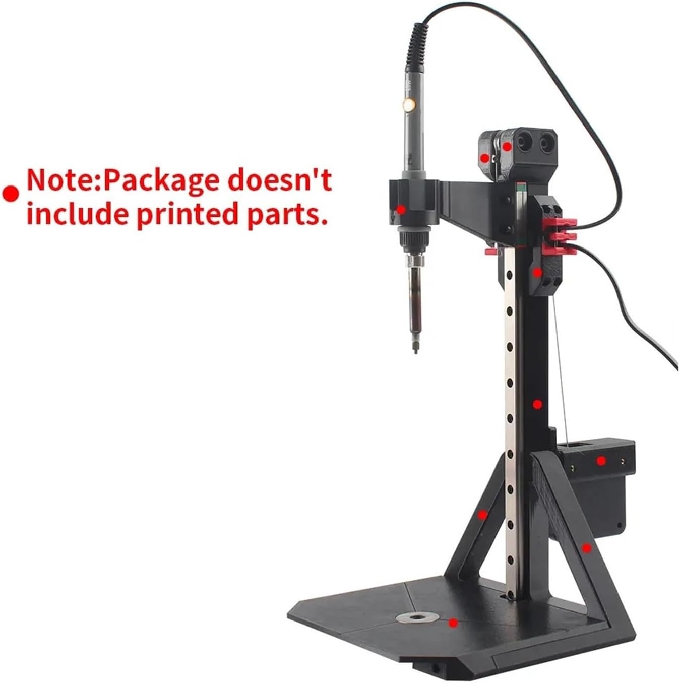 Heat Set Insert Press Tool Kit - Stealth Press System with Soldering Iron Tip | M2 M3 M6 M8 Thread Insert Nuts for 3D Printing Parts Reinforcement(1set-UK plug)