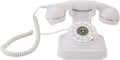 Luocute Audio Guestbook Retro Phone, Leave Message Voicemail on 32GB Card for Wedding, Birthday, Anniversary, Parties with Retro, Vintage Style, Home or Hotel Use (White)