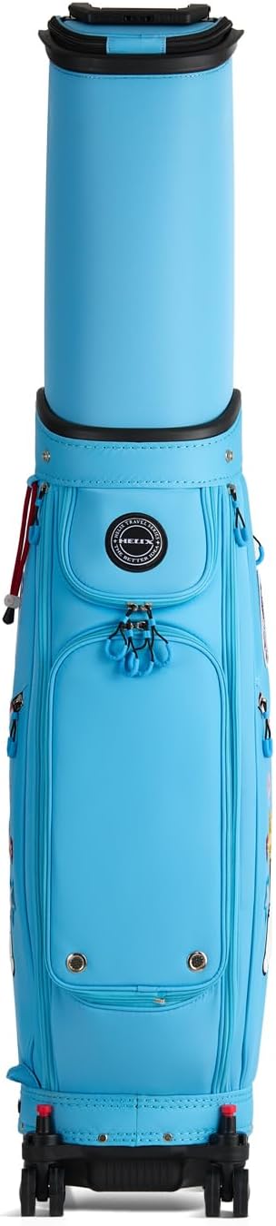HELIX Women's Golf Bag with Wheels, Retractable Golf Cart Bag for Ladies, Easy to Carry and Travel