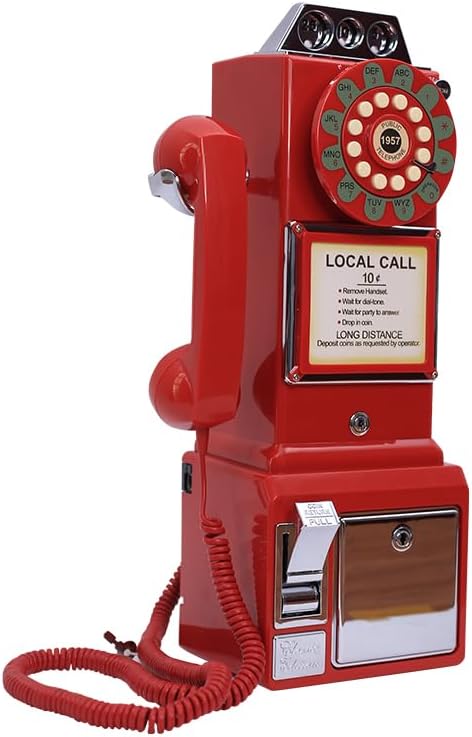 cojodopo Audio Guest Book Wedding Phone Booth, Wedding Guest Book Alternative, Leaving A Voicemail Message Preserve Your Special Occasions (Red)