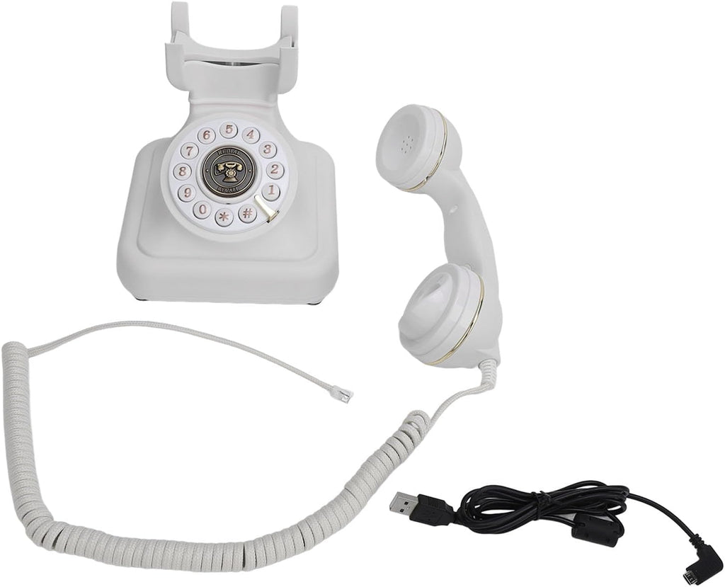 Cryfokt Audio Guest Book, Retro Style 8G Capacity 120 Hours Recording Voice Message Keepsake, with Simple Intuitive Design, for Weddings Parties Funerals Life Celebrations (White)