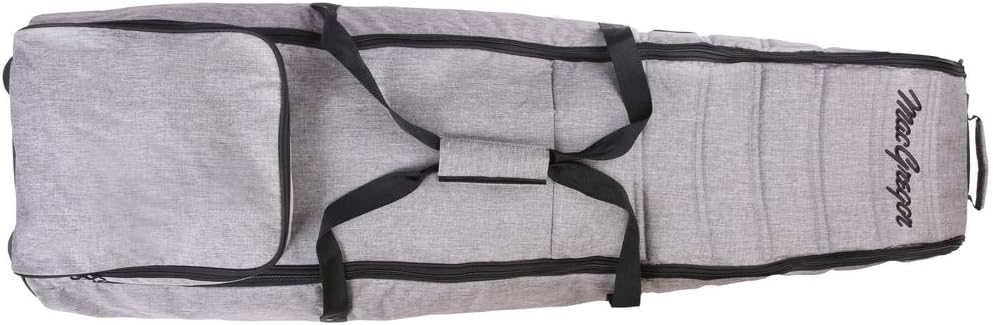 MacGregor Golf Deluxe Padded Travel Cover with Wheels, Heather Grey