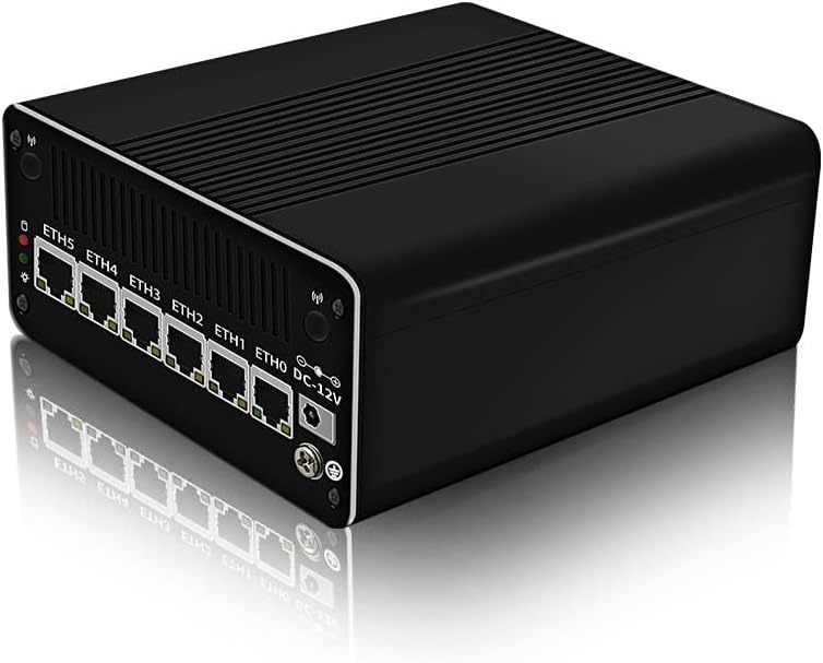 CWWK Firewall Appliance Mini PC,13th Intel U300(up to 4.4GHz),6*Intel i226-V 2.5G Ethernet Ports 5-core Soft Routing, 2*USB3.2|1*TF Slot|2*SATA|1*M.2 NVMe x4|Triple Display mini Host,32G RAM 2TB SSD