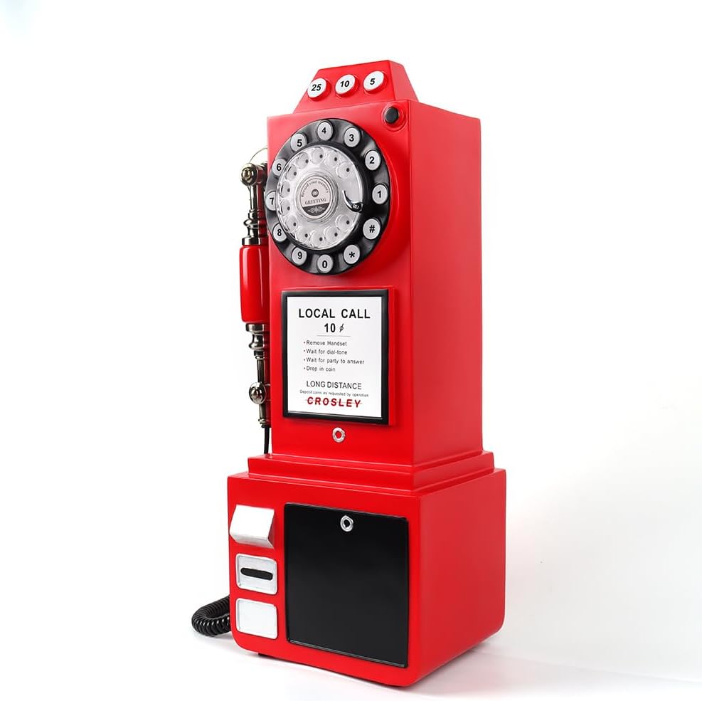2023 New Audio Guestbook Phone Booth Wedding Recorder a Great Addition to Any Special Occasion - Wedding Guestbook Phone Booth (Red)