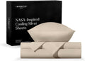 Miracle Made Breathable Cotton Bed Sheets, 4-Piece Set – Silver-Treated, Soft and Cool-to-the-Touch Lightweight Bedding Designed for Hot Sleepers – King Size, Ivory