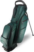 CADDYDADDY Upgraded Hybrid Luxury Golf Stand Bag, Tour Grade Synthetic Leather w/ScratchGuard, 14 Way or 6 Way Dividers, 2 Cooler Pockets, Magnetic Felt-Lined Pocket, Ball and Accessory Pocket