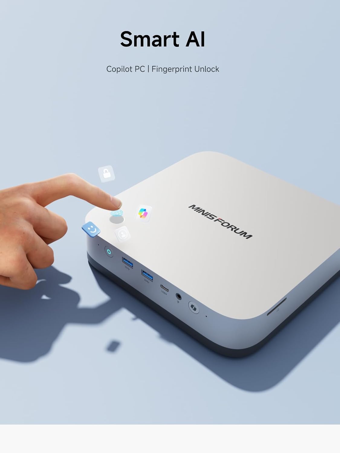 MINISFORUM AI X1 Pro-370 Mini PC AMD Ryzen AI 9 HX370 Up to 5.1GHz 12C/24T, Mini Desktop Computer AMD Radeon 890M, 32GB DDR5 1TB PCIe 4.0 SSD, 8K Quad Display, Dual 2.5 LAN/WiFi 7/BT5.4/Oculink