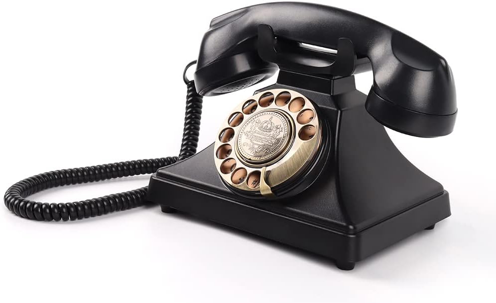 Audio Guestbook Telephone for Wedding Party Gathering (Black)