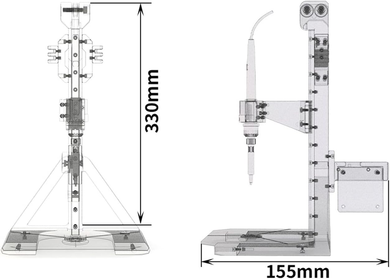 Stealth Press Kit Heat Set Insert Press Tool Soldering Iron Tip Thread Heat Insert Nut Embedded Kit M2-M8 for 3D Printing Parts(1set-UK Plug)