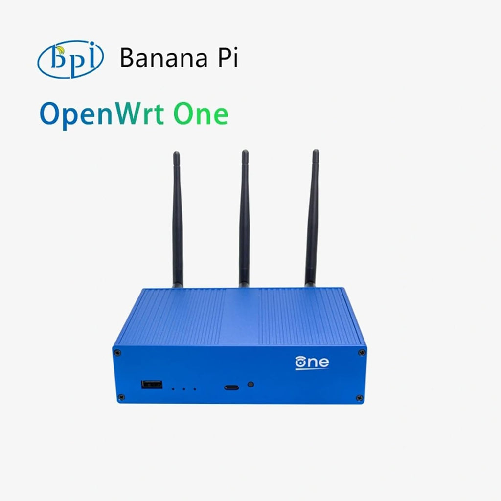Banana Pi OpenWrt One - Dual Band WiFi 6 Wireless Router - AP-24.XY Router with MediaTek MT7981B SoC 1GB DDR4 RAM, 1x 2.5GbE WAN 1x Gigabit LAN RJ45 Port, Support PoE AP PWM