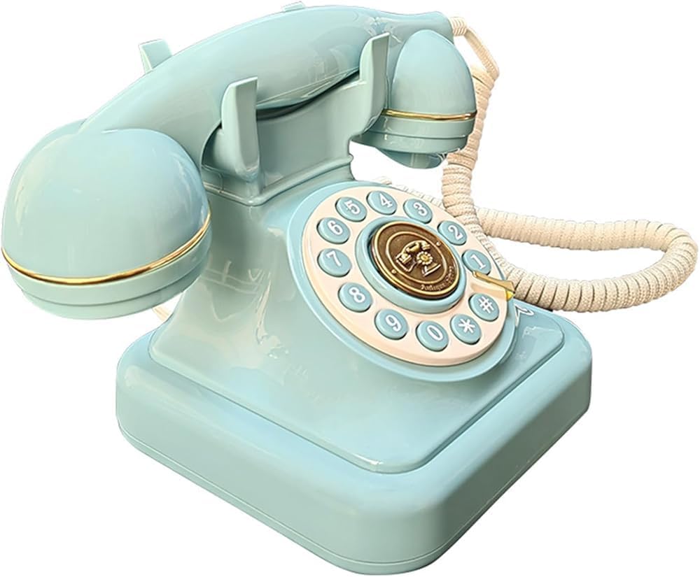 Audio GuestBook for Wedding, Vintage Audio Guest Book Record Messages, Guest Book Telephone Record Customized Voice Message for Wedding Party(Color:Blue)